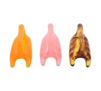 POPETPOP 3pcs Resin Neck Shoulder Massager Double Push Structure for Facial and Body Use, Portable Handheld Design Improves Circulation and Supports Comprehensive Self-Care During Skincare