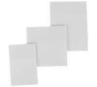 POPETPOP 3pcs Self-adhesive Waterproof Notepads for Books with Large, Medium, and Small Sizes - Transparent Repositionable Notes for School, Office, and Study Supplies