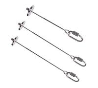 POPETPOP 3pcs Stainless Steel Bird Accessories Multi-function Fruit Skewers for Parrots Parrot Treat Fruit Holder Cage Holder