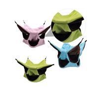 POPETPOP 3Pcs Three-Layer Plush Hammock for Hamsters Suspensible PET Bed 30x30cm Soft Warm Nest for Small Animals for Guinea Pigs and Rabbits