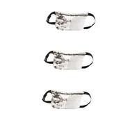 POPETPOP 3pcs Waist Pouch for Women Sequin Fanny Pack Women Waist Bag Zipper Makeup Bag Fashionable and Practical