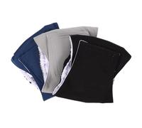 POPETPOP 3pcs Washable Male Dog Belly Bands Medium Size, Reusable Puppy Diapers with Adjustable Wraps for Male Dogs, Black Grey and Blue Pet Diaper Set for Housebreaking and Incontinence