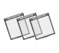 POPETPOP 3pcs Waterproof Light Switch Cover Guard, Adhesive Wall Mount Protective Shield for Bathroom, Proof Electrical Socket Safety Lock in Grey