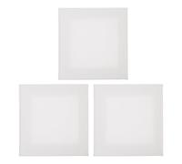 POPETPOP 3pcs White Synthetic Material Painting Canvases for Acrylic and Gouache No Burrs for DIY Decoration Beginners Artist Painting Boards and Oil Frames