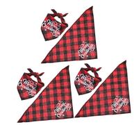 POPETPOP 3pcs Xmas Puppy Party Bibs Dog Bandanas Pet Bandana Scarf Triangle Collar Material