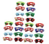 POPETPOP 3sets Adorable Christmas Dog Bow Tie Collar Pet Collar for Cats and Dogs Festive Look 8pcs*3