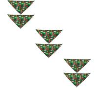 POPETPOP 3sets Christmas Pet Bandana Small Cooling Dog Scarf Washable Dog Bib Neck Decor 2pcs*3