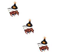 POPETPOP 3sets Halloween Pet Costume Dog Hat and Neckerchief for Festive Parties Comfortable and Skin-friendly and Cats