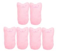POPETPOP 3sets Interactive Cat Toy Stuffed Catnip Toy for Indoor Cats Cartoon Shape Chewing Soft Plush Crinkle Paper 2pcs*3