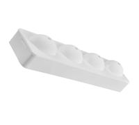 POPETPOP 4-Cavity Lemon Mousse Silicone Cake Mold White Baking Pan for DIY French Desserts, Reusable Non-Stick Household Baking Accessory for Cake and Pastry