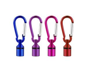 POPETPOP 4-Pack LED Dog Collar Light, Waterproof Clip-On Pet Safety Tag, 3 Flash Modes, ½-Mile Visibility, 2.65 cm Mini Aluminium Beacon for Night Walks & Camping with Dogs & Cats