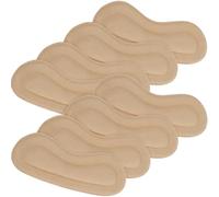 POPETPOP 4 Pairs Heel Pads Suede Fabric Foam Adhesive Glue Relaxing Protecting Comfortable Shoe Heel Grip for Leather Shoes