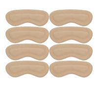 POPETPOP 4 Pairs Wear-Resistant Heel Liners Replaceable Heel Stickers Easy to Use Skin-Friendly Suede Fabric Foam Adhesive Glue for Casual Shoes
