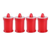 POPETPOP 4 Pcs Candle Light Yard Light Remembrance Lantern Grave Candle Holder Cemetery Lamp Headstones for Graves Cemetery Memorial Candle Stepping Stones for Gravesite Outdoor Battery LED