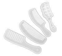 POPETPOP 4 Pcs Silicone Comb Molds for DIY Comb Casting with Wear Resistance and Not Easy to Deform Silicone Material Suitable for Home Use