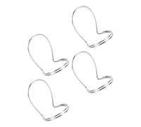POPETPOP 4 Pieces Silver Guitar Finger Picks Set for Banjo Mandolin Ukulele - Hollow Thumb and Index Metal Plectrums with 1 Large and 3 Small Sizes, Instrument Accessories for Stringed