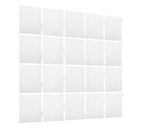 POPETPOP 4 Sets White Blank Writable Loose Leaf Index Dividers for 3 Ring Binders with 1/5 Cut Tabs and 3 Hole Punch, Paper Page Separators for Quick Section Access and Organizing