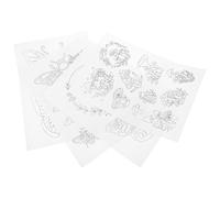 POPETPOP 4 Sheets of Water Soluble Embroidery Stabilizers Made of Paper for Stable Support in Computerized and DIY Sewing Projects Suitable for Woven Knits and Shoes