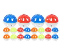 POPETPOP 40 Pcs hollow bell ball bird hanging big bird cage bird bell parrot with bell small pet cage parrot hanging parrot toy toys under 5 birds bell balls plastic the cat Xuan Feng