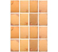 POPETPOP 40 Sheets Retro European Style Kraft Paper Letter Papers with Pretty Pattern Practical and Convenient for Leaving Messages and Copying Poems Random Style