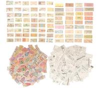 POPETPOP 400pcs Scrapbooking Paper Sheets Stationery Papers Retro Design Vintage Decorative Function for DIY Use Assorted Color for Notebook Box Crafts