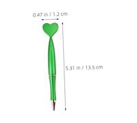 POPETPOP 40pcs Mermaid Tail Ballpoint Pens with Love Heart Shape Smooth Black Gel Ink Quick Drying Abs Material Cute Kawaii Stationery for School Office Writing Supplies
