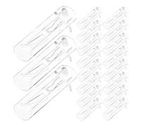 POPETPOP 40pcs Plastic Shelf Clips Locking Pegs 5x20mm for Cabinet and Kitchen Shelves Small Plastic Support Pins Replacement Kit for Cupboard Storage and Furniture
