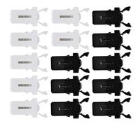 POPETPOP 40pcs Press-Type Garbage Can Buckles Trash Can Lock Latches Universal Trashcan Push Buttons Black and White Clips for Household Waste Bin Accessories