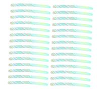 POPETPOP 40pcs Reflective Rim Stickers for Car Motorcycle Bike Wheels Glow Dark Fluorescent Tire Strips Easy to Apply Decorative Hub Tape for Enhanced Night Visibility and Stylish Vehicle