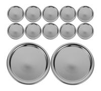 POPETPOP 48pcs Multipurpose Canning Lids for Regular Mouth Jars Reusable Iron Jar Covers with Leak-reducing Seal round Stylish Metal Mason Seal Caps for Storing Fresh Food and Traveling