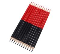 POPETPOP 4boxes Double Ended Wooden Grading Pencils Red and Blue Pre Sharpened Erasable Office Colored Pencils for Woodworking and Map Marking, for Grading and Testing Tasks