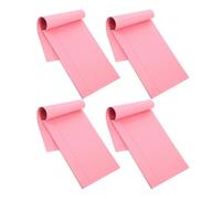 POPETPOP 4pcs A5 Pink Legal Memo Notepad Set, 12.7x20.3cm Tearable Lined Note Pads for Work and School, Pocket Memo Pads with Wide Ruled Paper for To-do Lists and Desk Use