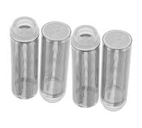 POPETPOP 4pcs Aquarium Intake Strainer Covers Mesh Guards for Shrimp Tank Filter Inlet Stainless Steel Replacement Filter Mesh Protectors for Fish Tank Inflow