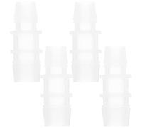 POPETPOP 4pcs Aquarium Water Hose Barb Reducer Fitting 12mm to 16mm Plastic Tube Connector for Fish Tank Air Pump and Aquarium Filter Accessories