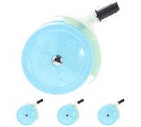 POPETPOP 4pcs Baby Walker Replacement Wheels Quiet Sturdy Plastic Casters Detachable Universal Stroller Wheel Glides for Indoor Mobility and Activity Walkers