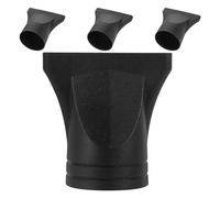 POPETPOP 4Pcs Black Narrow Nozzle Hair Dryer Attachments, Plastic Concentrator Set for 4-4.8Cm Outlet Diameter, Designed for Salon and Personal Hair Drying