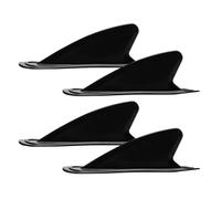 POPETPOP 4pcs Black Pvc Plastic Paddle Fins Compatible with Surf Boards, Wear-resistant Surfboard Balance Tool for Paddle Board Replacement and Water Stabilizer