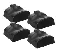POPETPOP 4pcs Black Resin 12-hole Ocarina Stand Set, Portable Plastic Musical Instrument Holder, Desktop Ocarina Accessory for Wind Instrument Display and Storage