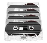 POPETPOP 4pcs Blank Audio Cassette Tape 60-minute Recording Tape Audio and Retro Plastic Design for DIY Projects and Parties, Versatile Use Vintage Style Classic Cassette Appearance