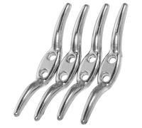 POPETPOP 4Pcs Blind Cord Cleats for Window Blinds Metal Curtain Rope Holders for Safe Cord Management in Home and Office Compact Size