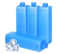 POPETPOP 4pcs Bottle Ice Pack for Coolers, Reusable Ice Packs with Rapid Temperature Reduction and High Performance Cooling Material, for Travel and Home Use