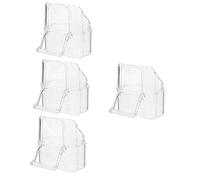 POPETPOP 4pcs Box Birdcage Hanging Food Box Parakeet Feeder Drinking Water Machine Dispenser Auto Feeder Birdcage External Food Box Birds Water Feeder Pigeon Waterer Bird Water Feeder Pp