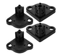 POPETPOP 4pcs Camper Awning Bottom Brackets Tent Connection Kit Black Pp | Gazebo Corner Connectors, Canopy Brackets, Rv Awning Replacement Parts, Outdoor Use, Splashproof Design