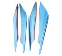 POPETPOP 4pcs Car Lip Splitter Spoiler Wing Abs Blue Front Bumper for Vehicle Decoration DIY Enthusiasts Enhancing Stability