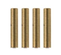 POPETPOP 4pcs Copper Pipe Joint Connectors for Refrigerator Door Spring Sleeve, 3x15mm Copper round Tubing Sweat Coupling Fittings, Refrigeration Accessories for Appliance Repair