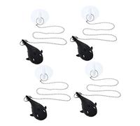 POPETPOP 4Pcs Creative Cartoon Animal Drain Stopper Kitchen Sink Plug Fun Bath Plugs for Home Use for Bathtub and Shower Drainage
