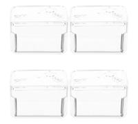 POPETPOP 4pcs DIY Wind up Music Box Mechanism Kit with Plastic Case and Lid, Handmade Musical Clockwork Replacement for Crafting and Home Décor