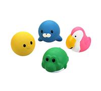 POPETPOP 4pcs Dog Teething Toy Latex Pet Chewing Toy Freezable Dog Toothbrush Random Style