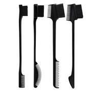 POPETPOP 4pcs Double-headed Eyebrow Brush and Comb Set with Abs Material Designed for Shaping and Brushing Eyebrows, Featuring Practical Hairline Comb, for Daily Life