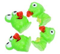 POPETPOP 4pcs Easter Squeeze Funny Frog Dinosaur Stress Relief Fidget Sensory for Teens Party Favors with Tongue Out Sound Effects Flexible Safe Material for Anxiety Release